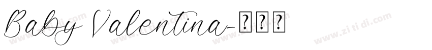 Baby Valentina字体转换